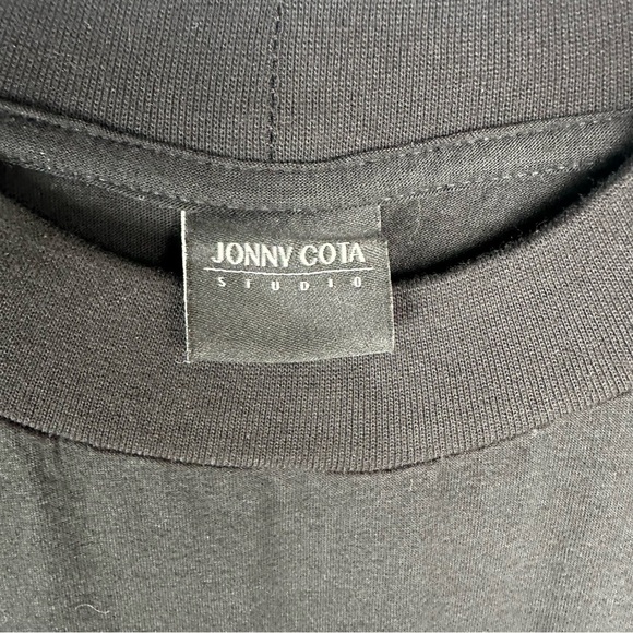 Jonny Cota Studio Dress Size Small Black Moto Asymmetrical Goth Industrial - Picture 8 of 10